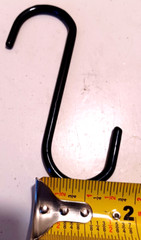 S HOOKS 10 PC. S HOOK PVC COATED BLACK (5″) INCH STEEL PLANT S-HOOK