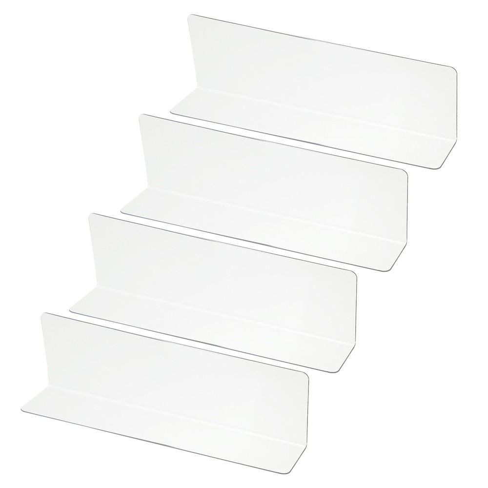 4 Pack Shelf Dividers for Closet Organization, 7.9×1.2×2.4″ Acrylic, Clear