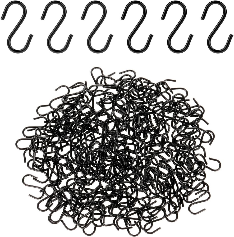 100 Pcs Small S Hooks – 1/2 Inch Mini S Shaped Hooks for DIY Crafts, Hanging …