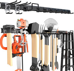 64” Garage Tool Organizer Wall Mount, 620Lbs Heavy Duty Metal Storage Rack | Ad