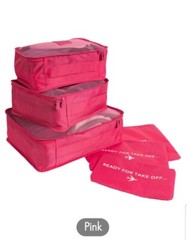 6 Piece Luggage Packing Cubes & Laundry Pouches For Travel and Storage