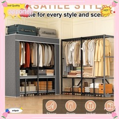 Premium Quality 66 in Portable Closet Wardrobe Clothes Storage Organizer w/Cover