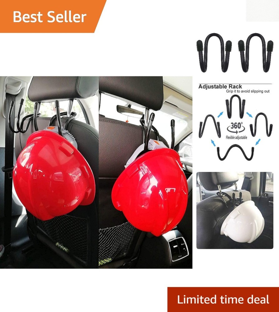 Flexible Over The Seat Hard Hat Rack Hard Hat Holder Hard Hat Hanger for Vehi…