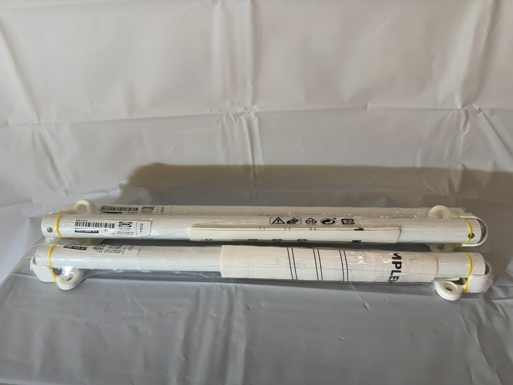 Three (3x) Ikea KOMPLEMENT Clothes Rails White Pole – 19 5/8 – 902.568.93 – New