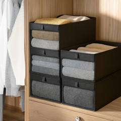 6 Pack Foldable Storage Bins with Clear Window for Closet & Office Organization