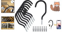 Alloy Steel Ceiling Hooks – 8 Pack Heavy-Duty Hooks for Plants and Bicycles