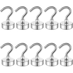8 Pack Magnetic Hooks for Cruise Cabins, Neodymium Magnets with Hooks, Hea