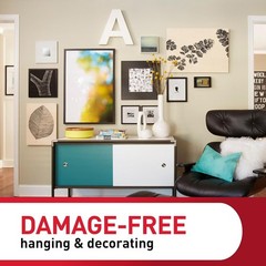 Command Large Picture Hanging Strips, White, Holds up to 16 lbs, 14-Pairs, Easy