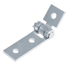 6-Pack 3-Hole Adjustable Hinges for 1-5/8″ Strut Channel 7/32″ Thick
