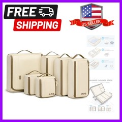 Keep Shape Packing Cubes for Travel, 6 Set Travel Cubes for Packing, Lightwei…