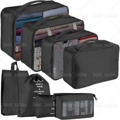 8x Packing Cubes Luggage Organizer Storage Bags Suitcase for Travel Accessories