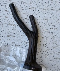 Branch Wall Hook Rustic Cadt Iron 6 In
