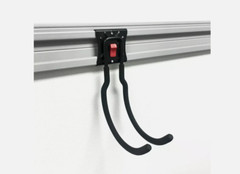 Hyper Tough Quick Release 6-inch U Hook for Snap Rail, Organizer, Wall Mount