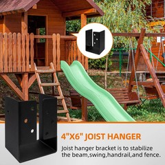 lifgarfe 4″x6″ Concealed Joist Hanger Bracket Fit for 4″x6″ Beam,Swing,handrail,