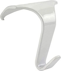 Molding Hooks White – Contemporary/Heavy Duty for Picture Rails 10 Pack