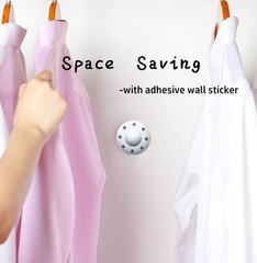 HomeNite 6 Pack Moth Ball Case with Adhesive Wall 6 Count (Pack of 1), White