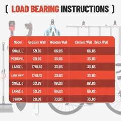 13 Pack Heavy Duty Garage Hooks Wall Mount Steel Storage For Tools Ladders Bikes