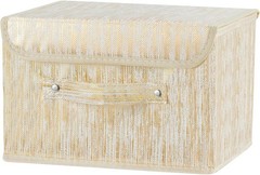 Decorative Storage Boxes with Lid Luxury Metallic Fabric Storage Bins