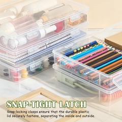 Jetec 6 Pieces Mini Plastic Clear Beads Storage Containers Box for Collecting…