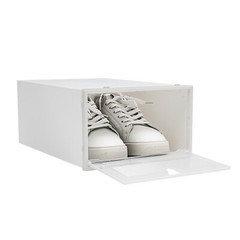 20pcs Stackable Shoe Storage Box Durable Plastic Sneaker Display Case Organizer