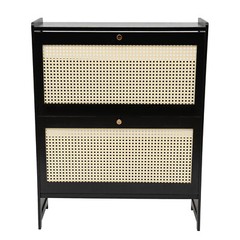 Natural Rattan Shoe Cabinet, Free Standing Shoe Racks, Shoe Cabinet
