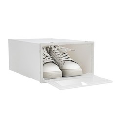 20X Clear Plastic Shoe Storage Box Stackable Foldable Boxes Trainers Organiser