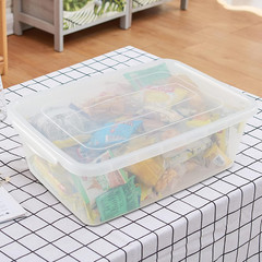 Clear Plastic Storage Bins with Latches – 14 Quart, Set of 4 Containers