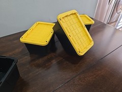 Set of 3 Lowes Teeny Tiny Tote Mini Storage Container Viral Bin Stackable