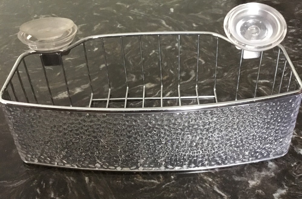 45950 InterDesign Shower Basket 4 in. H x 5.3 in. W x 10 in. L Clear Plastic