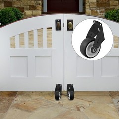4 PCS 2 Inch Gate Wheels AntiSag Door Bottom Support Casters Wood Rollers