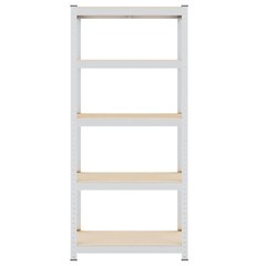 59” Heavy Duty Muscle Rack Garage Steel Metal Storage 5Shelf Adjustable Shelves