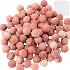 Brite Lightingtech Cedar Balls for Clothes Storages, 100pc Red 100 Count
