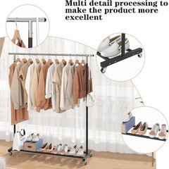 HOKEEPER Clothing Racks Heavy Duty Clothes Rack Adjustable Garment Rack S009