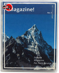 ASVP Shop JW Field Service Vinyl Magazine and Tract Organizer Holder Clear