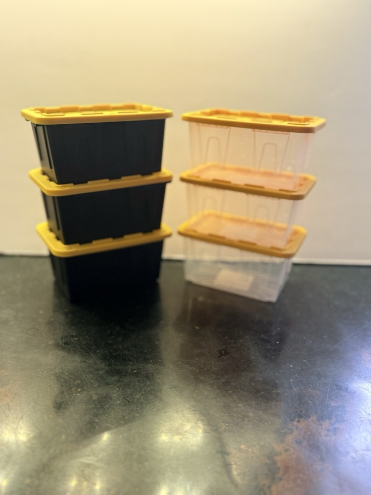 Lowes Black & Clear Teeny Tote Lot Of 3 Each* Hard To Find* Viral TikTok
