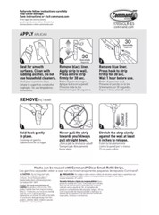 6 Packs 3M Command 12 Mini Clear Hooks & 16 Adhesive Strips Per Pack Max 0.5 lb