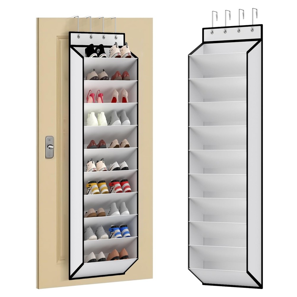 KEEPJOY 10 74 inches (L) x 17 (W) x 11 (D), White-1 Pack of 10