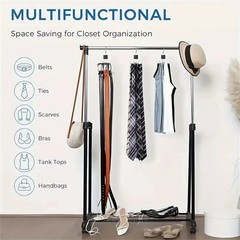 360° Rotating Hanger Hook Multi-Claw Metal Rack Closet Tie Scarf Bag Organizer