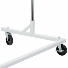 Heavy-Duty Commercial Garment Rack Rolling Z-Base Storage Clothing Shelving Rack