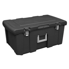Sterilite Footlocker, Stackable Storage Bin with Latching Lid, Wheels and Handle