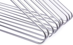 Silver Aluminum Metal Coat Hangers Heavy Duty Suit Hangers 10 Pack (Adult Siz…