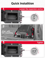 Waterproof UTV Storage Box 45.3L for Can-Am Defender & Commander 1000R/700