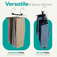 Pants Hangers Save Space Clothes Hanger with Stainless Steel Hook Utopia Home