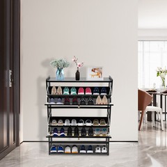 Natural Rattan Shoe Cabinet, Free Standing Shoe Racks, Shoe Cabinet