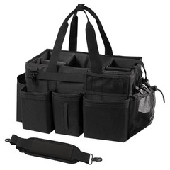 Wearable Cleaning Caddy Organizer with Handle & Straps, Under Sink & Car Tool Ba