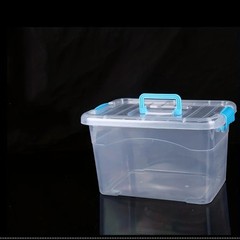 New 2pcs Large Plastic Storage Box Transparent Multifunctional Storage Box