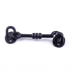 Renovators Supply Gate Latch Lock 5″ Wrought Iron Hook and Eye Door Lock Latch