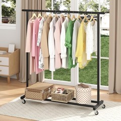 HOKEEPER Clothing Racks Heavy Duty Clothes Rack Adjustable Garment Rack S009