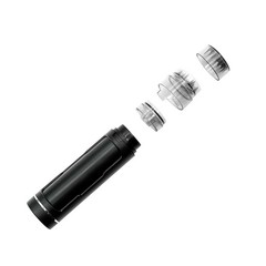 The Grind & Cone Combo: 2-in-1 Herb Grinder and Pre-Rolled Cone Carrier Black