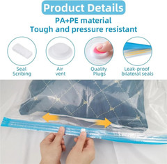 5/10 Pack Vacuum Storage Bags Space Saver Garment Seal Clothes Compression Bag